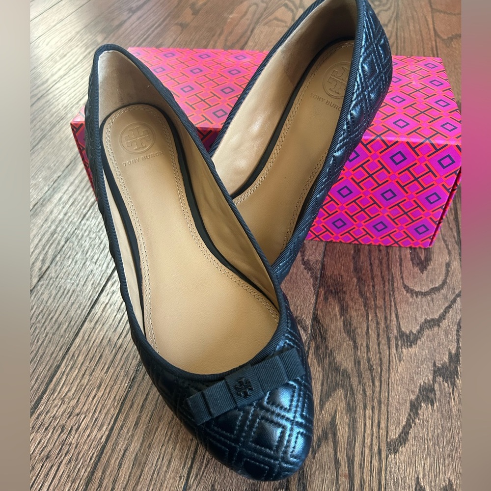 Tory Burch Marion Quilted Ballet Flat Perfect Black